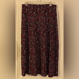 Christopher & Banks skirt elastic waste band in black, pink and red in size M